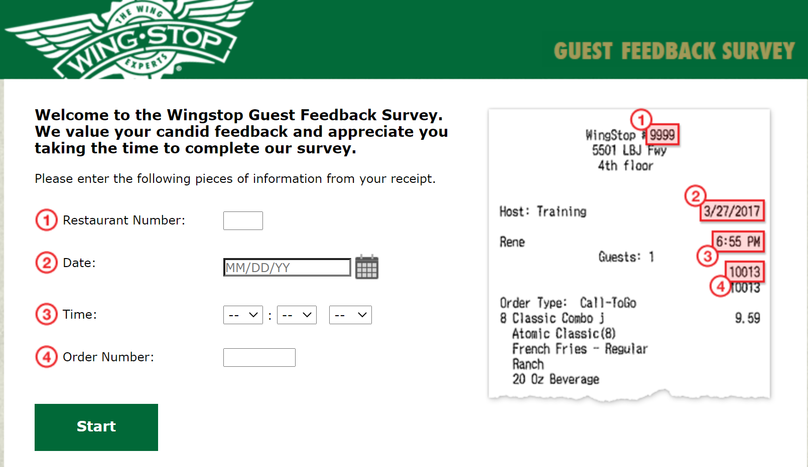 wingstop com survey